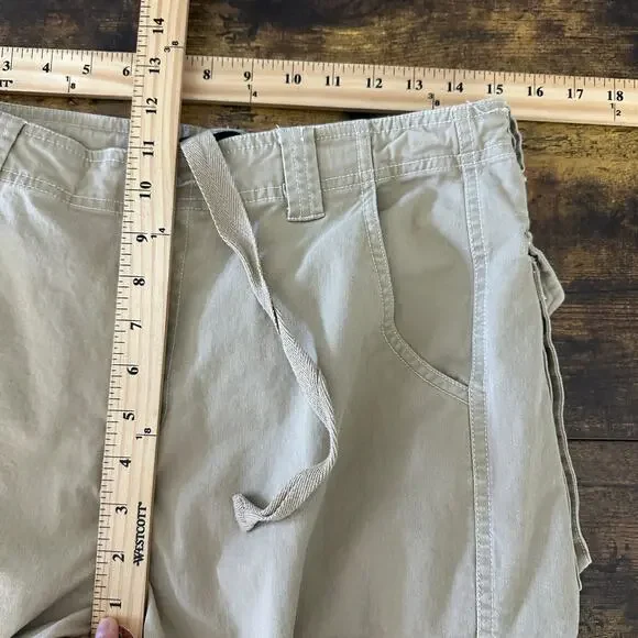 Luxe to kill cargo pants women's size US 8 tan khaki streetwear baggy 90's style - Picture 6 of 10